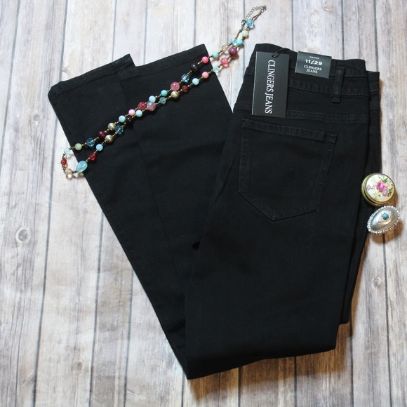 Clingers Denim - Midrise Jeans 11/29 black